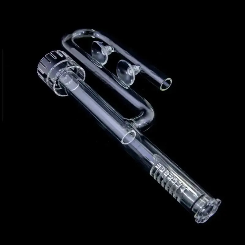 13mm Glass Inflow Outflow lily Pipe